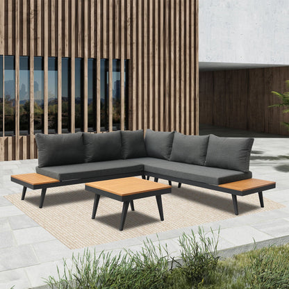 Loungeset Costa | Zwart