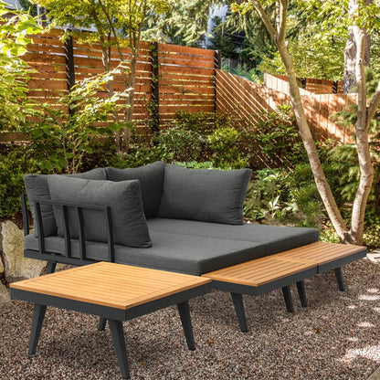 Loungeset Costa | Zwart