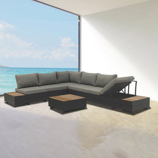 Loungeset Diego | Zwart