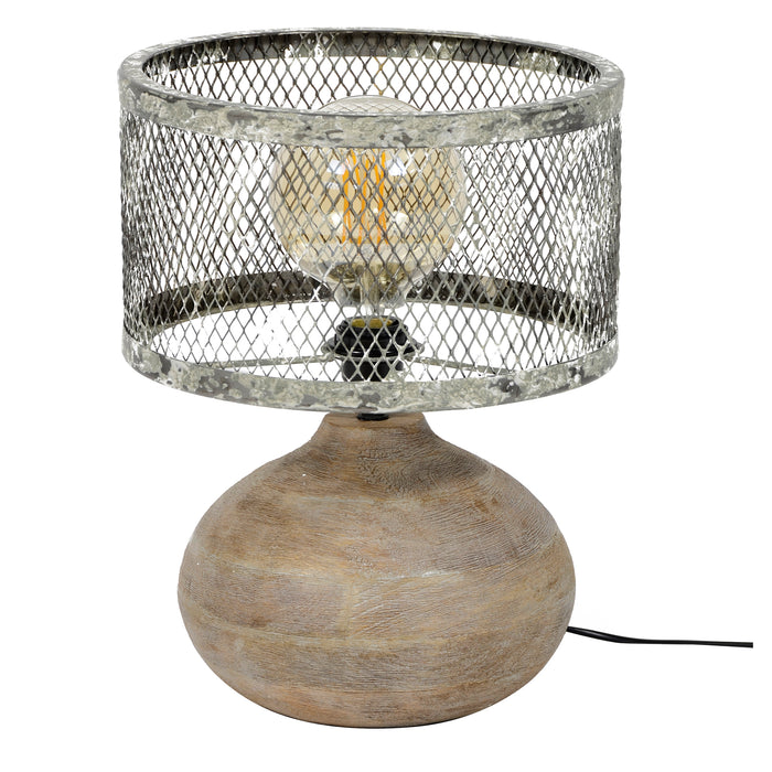 Tafellamp Rustic | Grijs Metaal