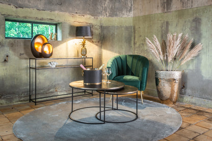 Wandtafel Chandon goud aluminium in een interieur