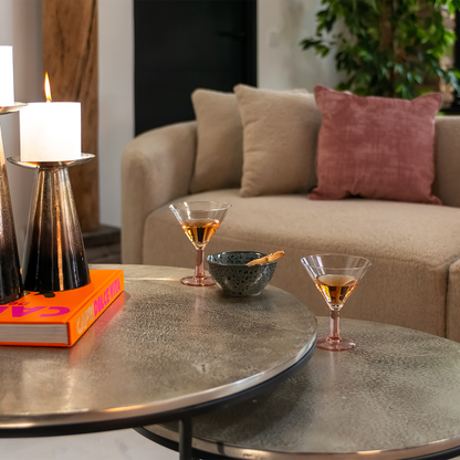 Salontafel Asher Set | Champagne Goud Aluminium