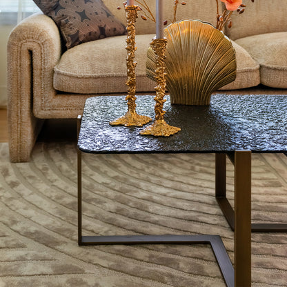 Salontafel set Sterling | Zwart Glas