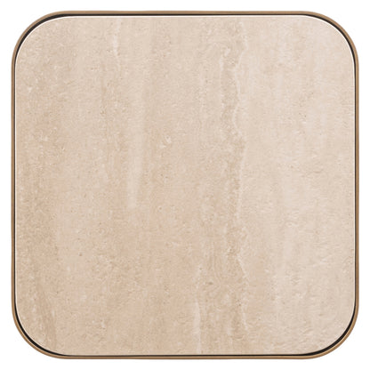 Woonaccessoire Claridge goud ijzer, bovenaanzicht op witte achtergrond