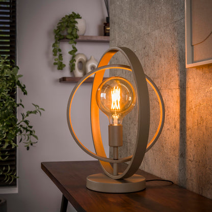 Tafellamp Turn around | Metaal Beige