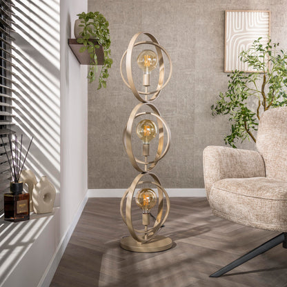 Vloerlamp Turn Around | 3 Lichts | Beige