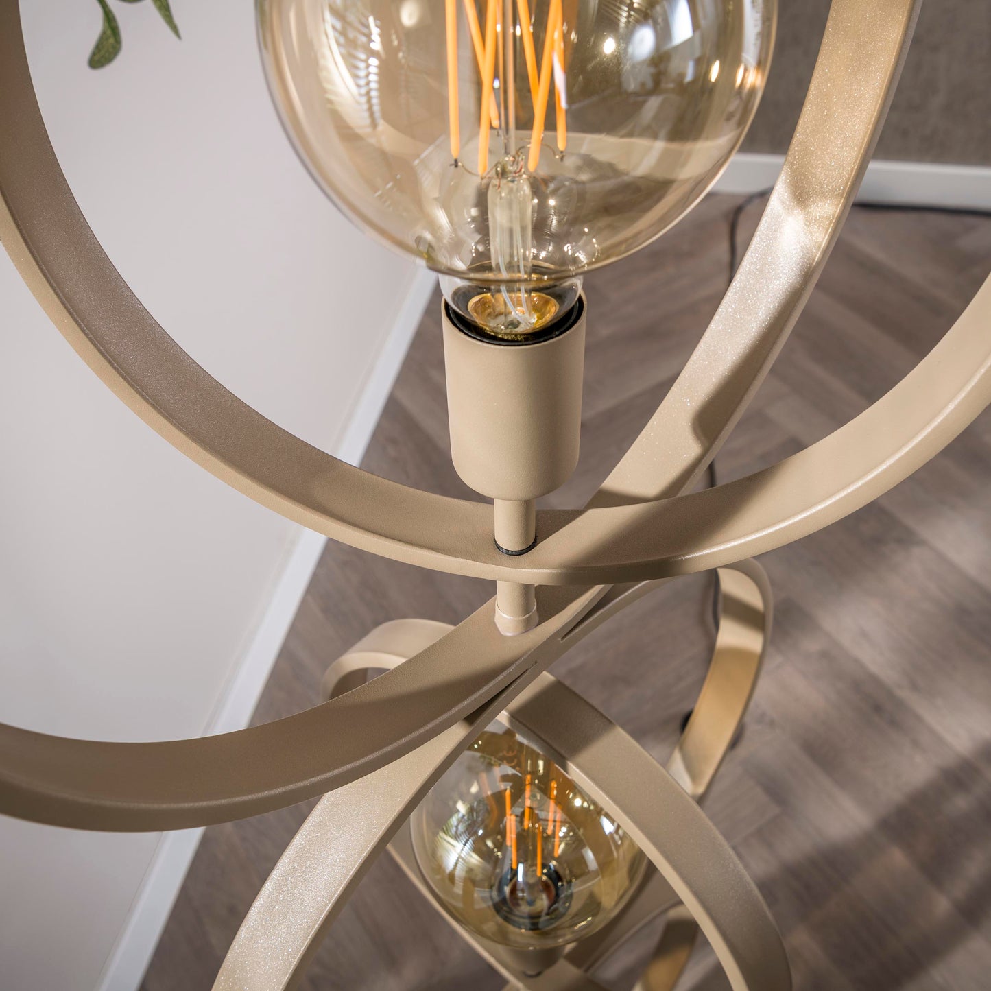 Vloerlamp Turn Around | 3 Lichts | Beige