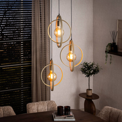 Hanglamp Turn Around | 3 Lichts | Beige