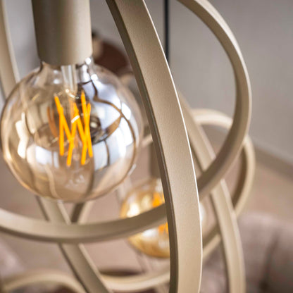 Hanglamp Turn Around | 3 Lichts | Beige