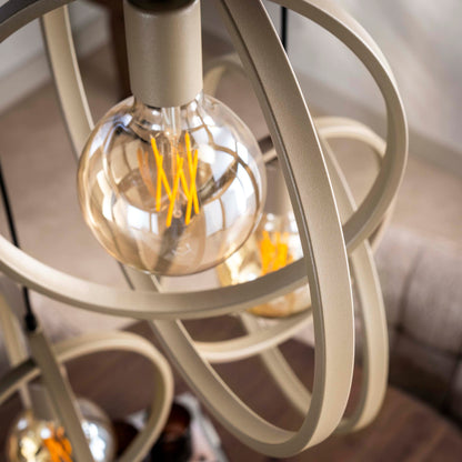 Hanglamp Turn Around | 3 Lichts | Beige