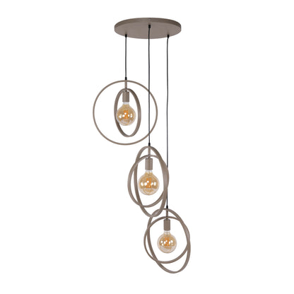 Hanglamp Turn Around | 3 Lichts | Beige
