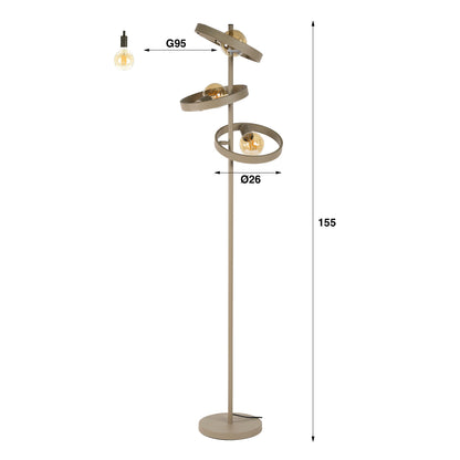 Vloerlamp Hover | Beige