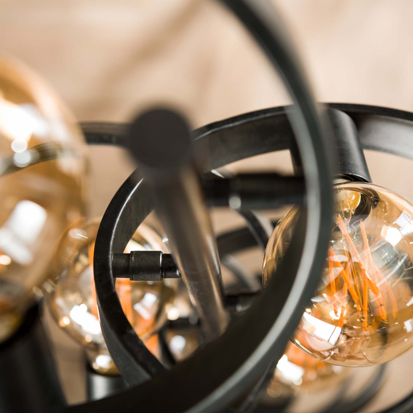 Vloerlamp Hover | Zwart Metaal