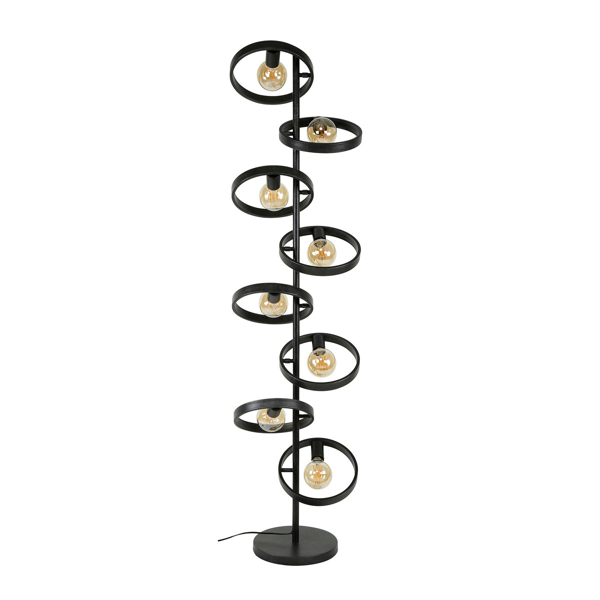 Vloerlamp Hover | Zwart Metaal