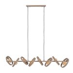 Hanglamp Hover beige, vooraanzicht op witte achtergrond