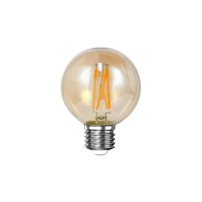 Lichtbron LED Filament Bol Ø6 | Amberkleurig Glas