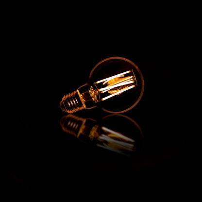 Lichtbron LED Filament Bol | Ø7 | Amberkleurig Glas