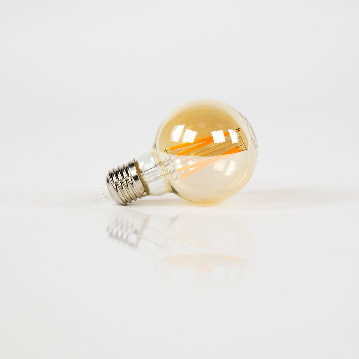 Lichtbron LED Filament Bol | Ø7 | Amberkleurig Glas