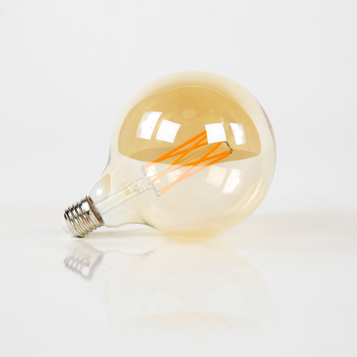 Lichtbron LED Filament Bol Ø12,5 | Amberkleurig Glas