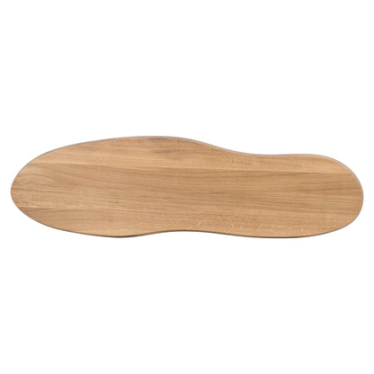 Sidetable Riva naturel eikenhout, bovenaanzicht op witte achtergrond