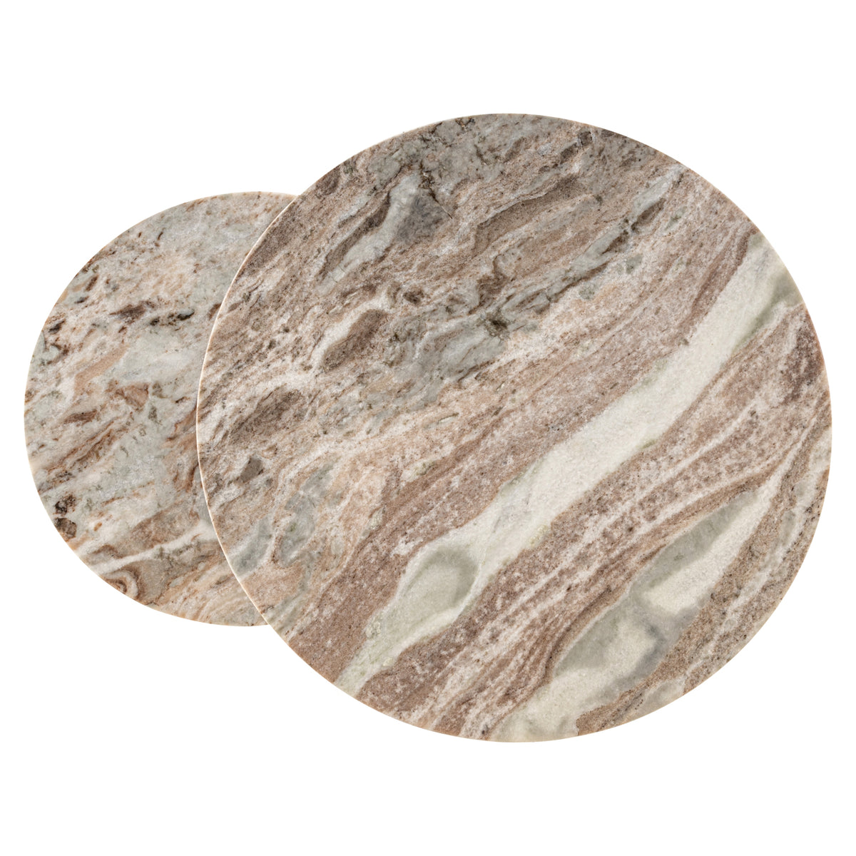 Bijzettafel Fairfax beige ijzer, detail van het materiaal