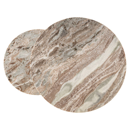 Bijzettafel Fairfax beige ijzer, detail van het materiaal