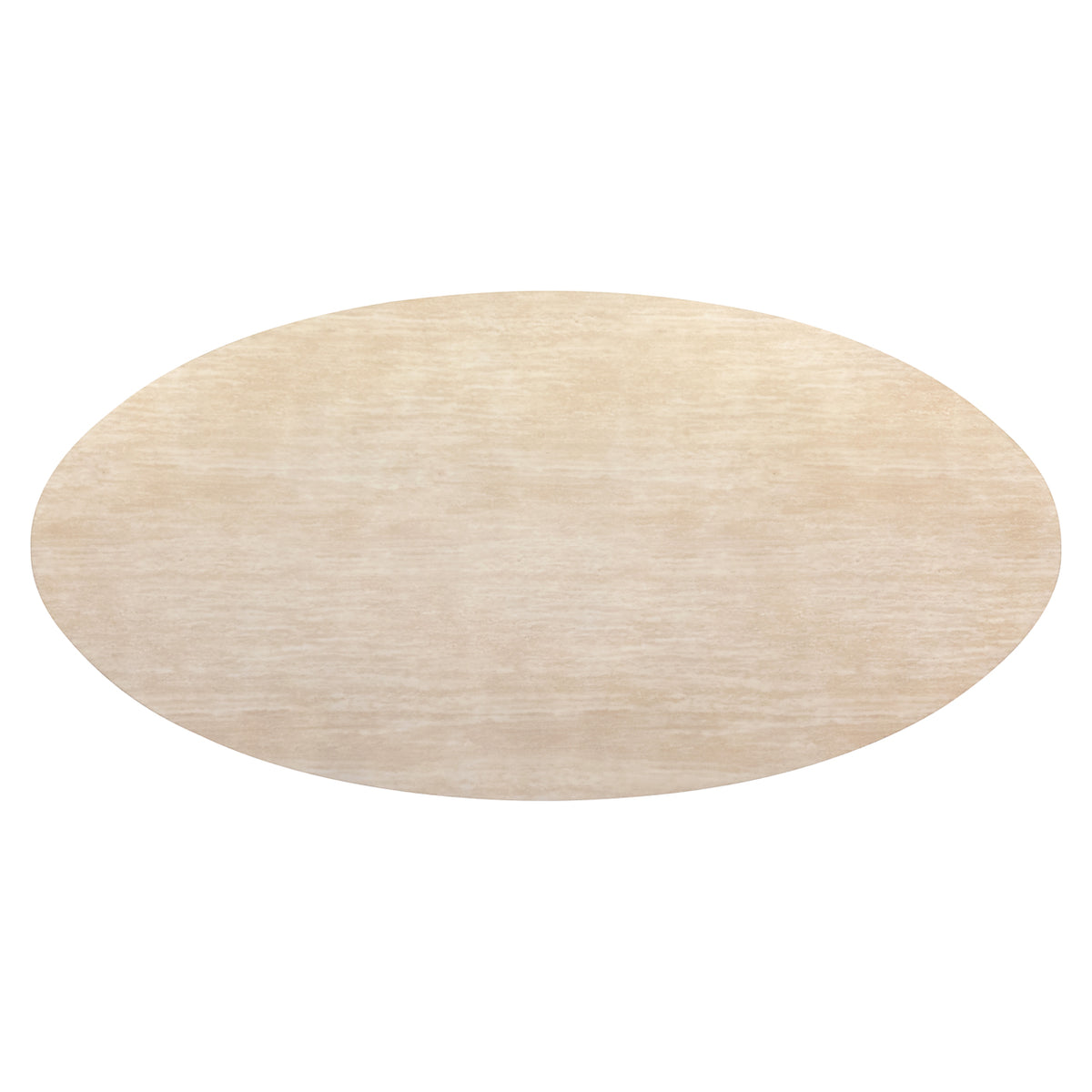 Eettafel Fictus beige ijzer 240 x 120 cm, bovenaanzicht op witte achtergrond