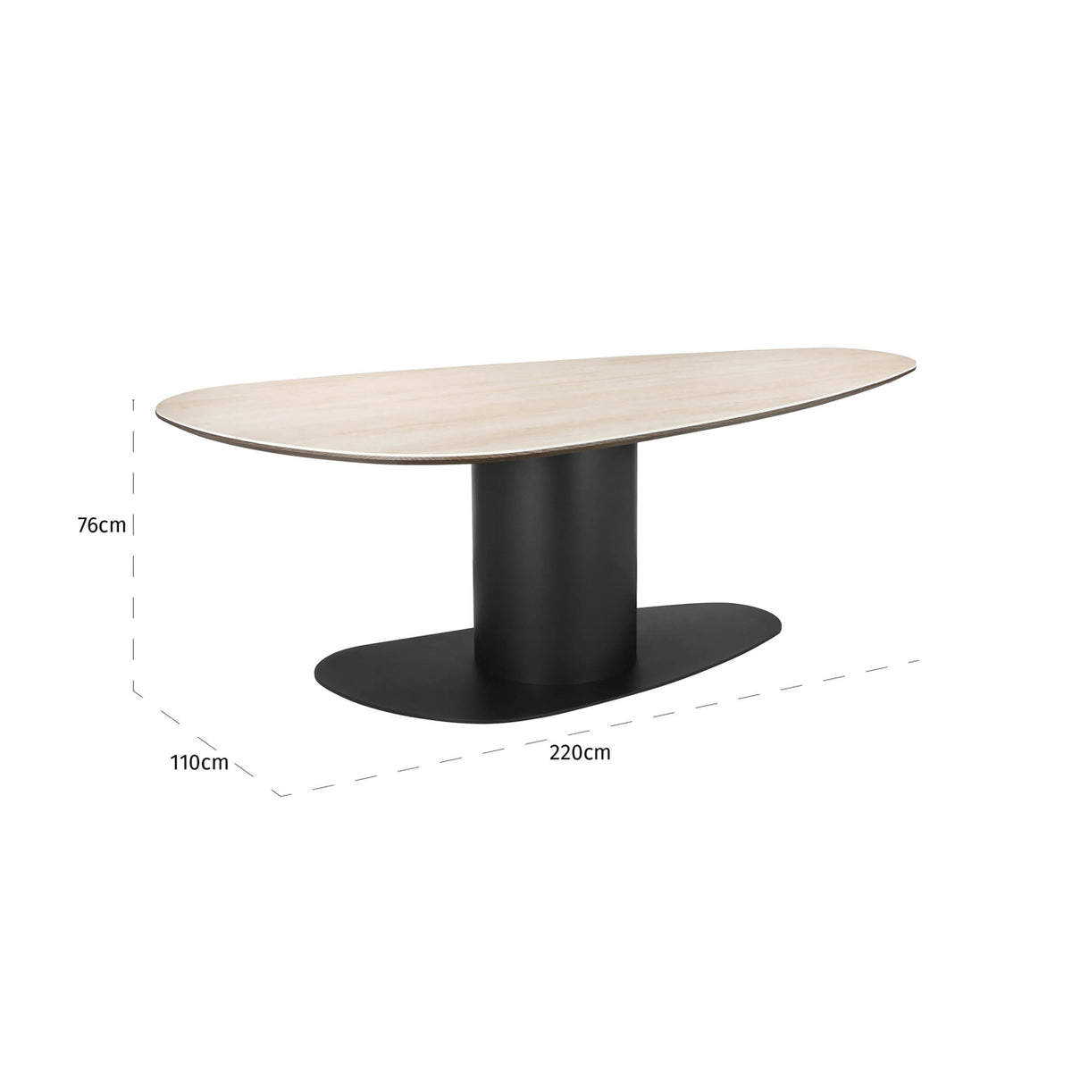 Eettafel Ritz zwart metaal