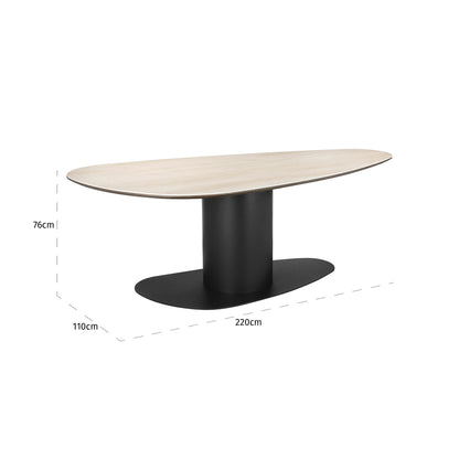 Eettafel Ritz zwart metaal