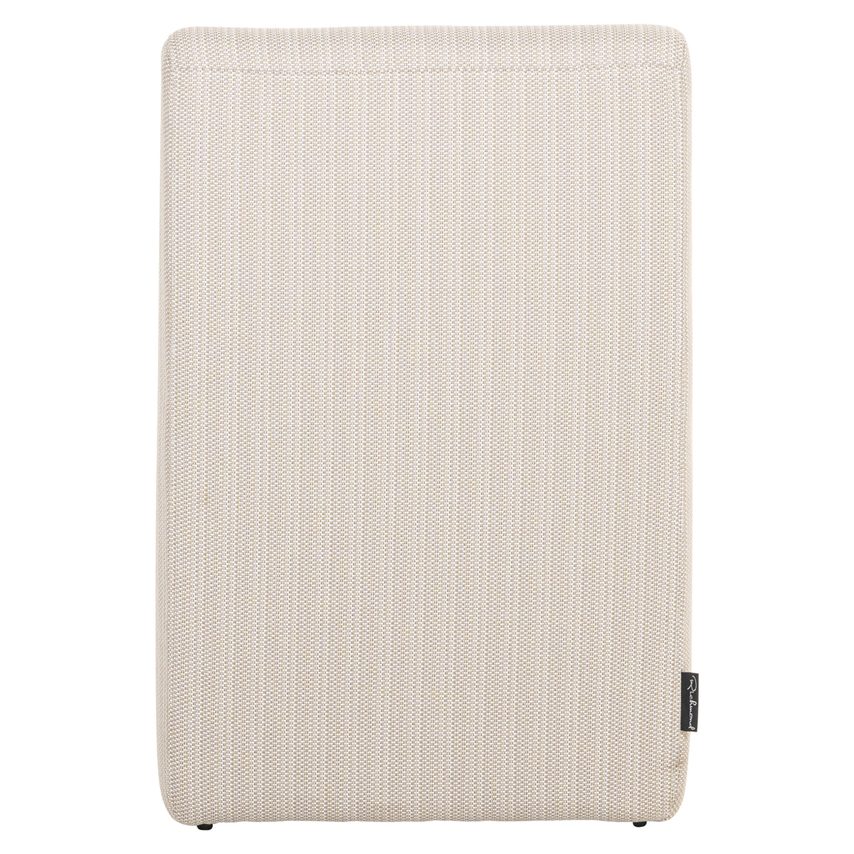 Tuinstoel Riva beige aluminium, achteraanzicht op witte achtergrond