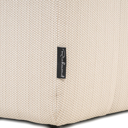 Tuinstoel Riva beige aluminium, detail van het materiaal