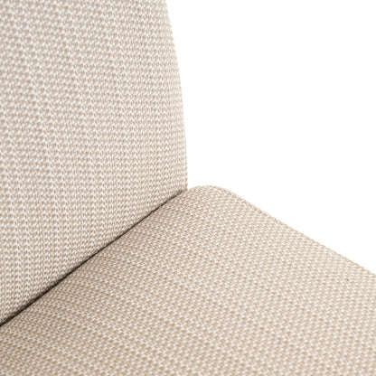 Tuinstoel Riva beige aluminium, detail van het materiaal