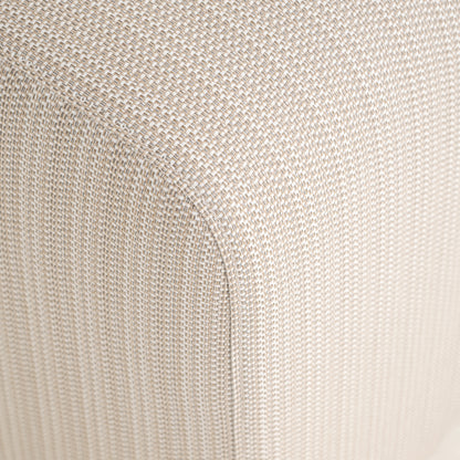 Tuinstoel Riva beige aluminium, detail van het materiaal