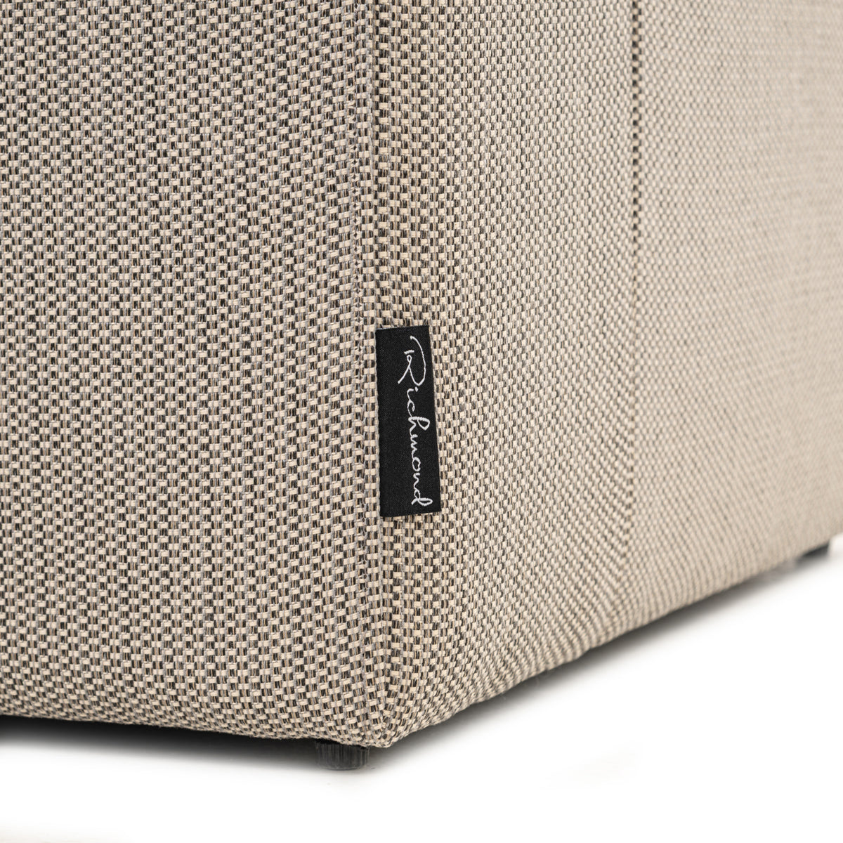 Tuinstoel Riva taupe aluminium, detail van het materiaal