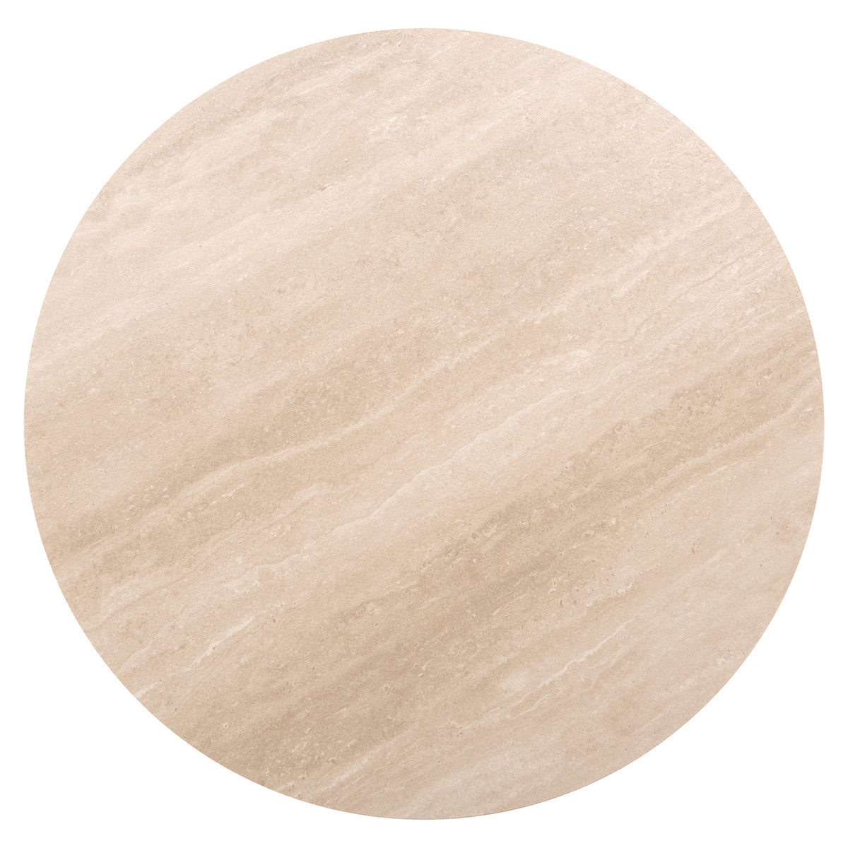 Eettafel Ritz bruin eiken fineer 75 cm, detail van het materiaal