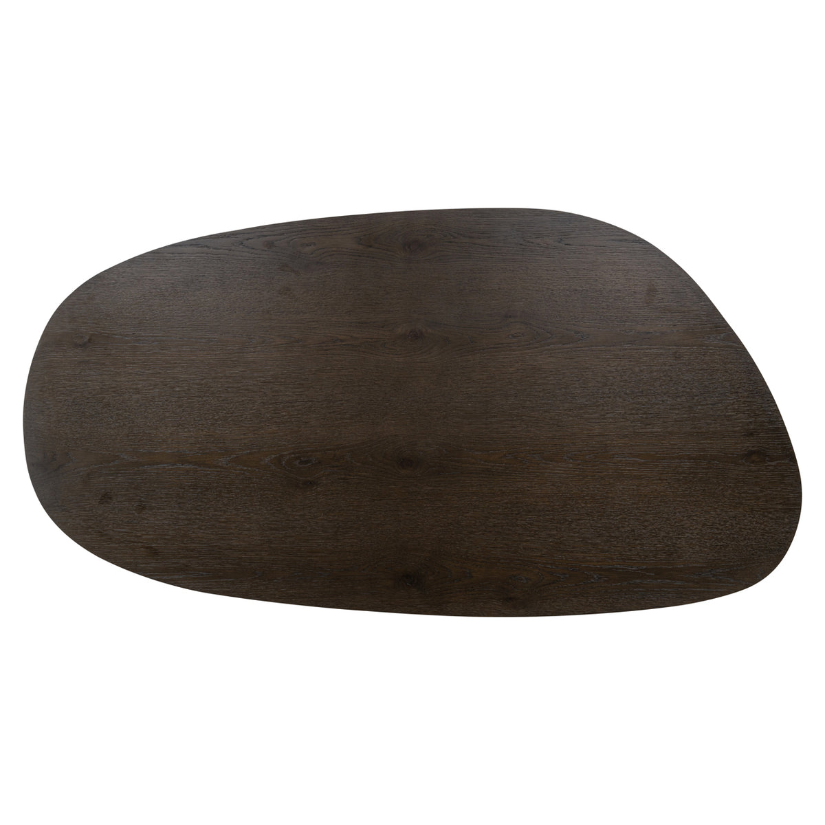 Salontafel Ellington bruin mdf, bovenaanzicht op witte achtergrond