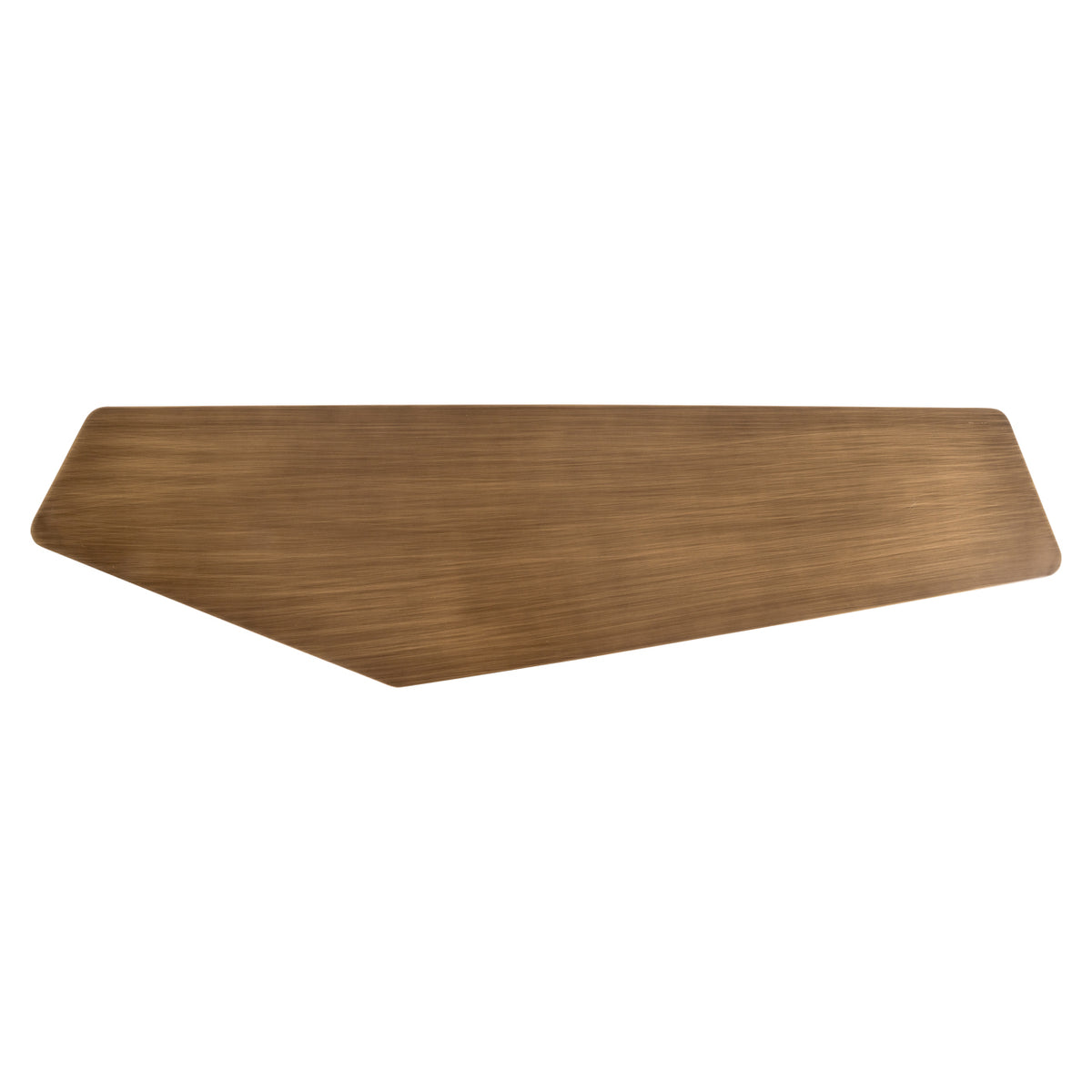 Sidetable Hexa goud ijzer, bovenaanzicht op witte achtergrond