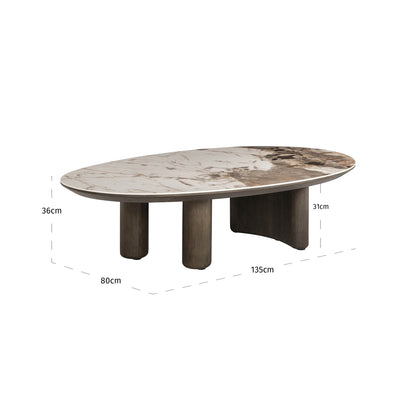 Salontafel Langford bruin eiken fineer