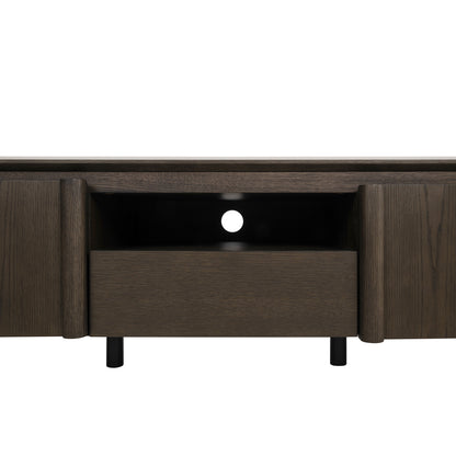 TV-meubel Langford bruin eiken fineer