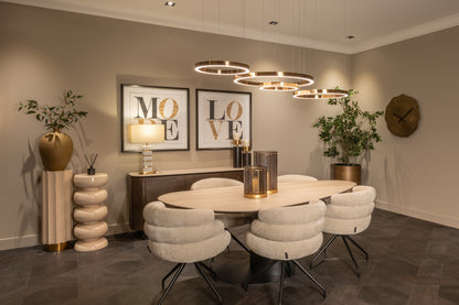 Eettafel Ritz zwart metaal