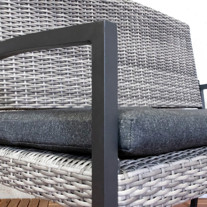 Tuinbank York | Grijs Wicker