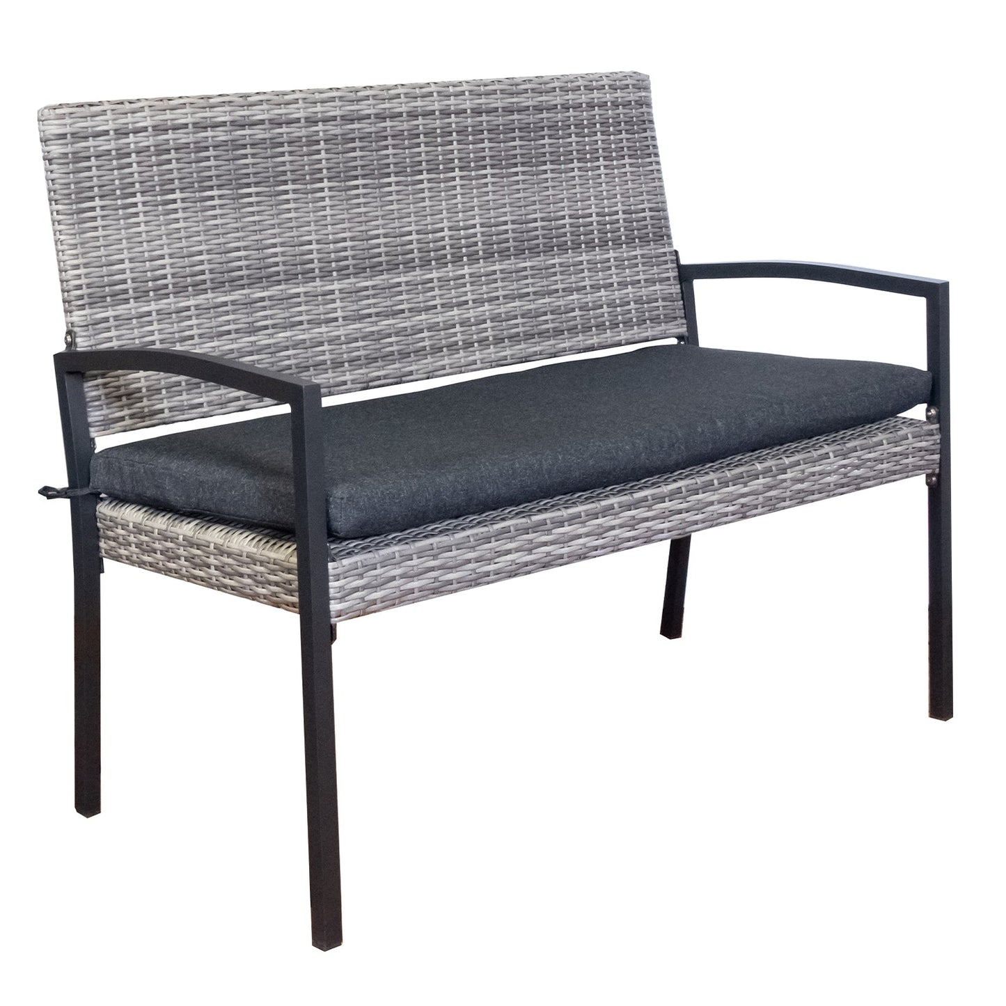 Tuinbank York | Grijs Wicker