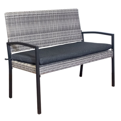 Tuinbank York | Grijs Wicker