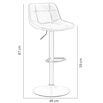 Barkruk Ezra Antraciet