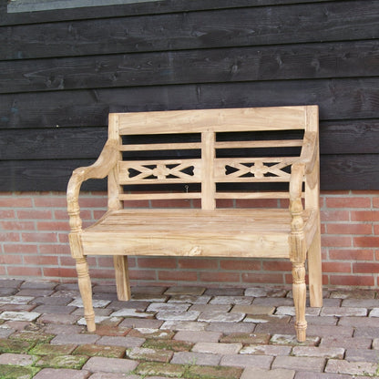 Tuinbank Station | Naturel Teakhout