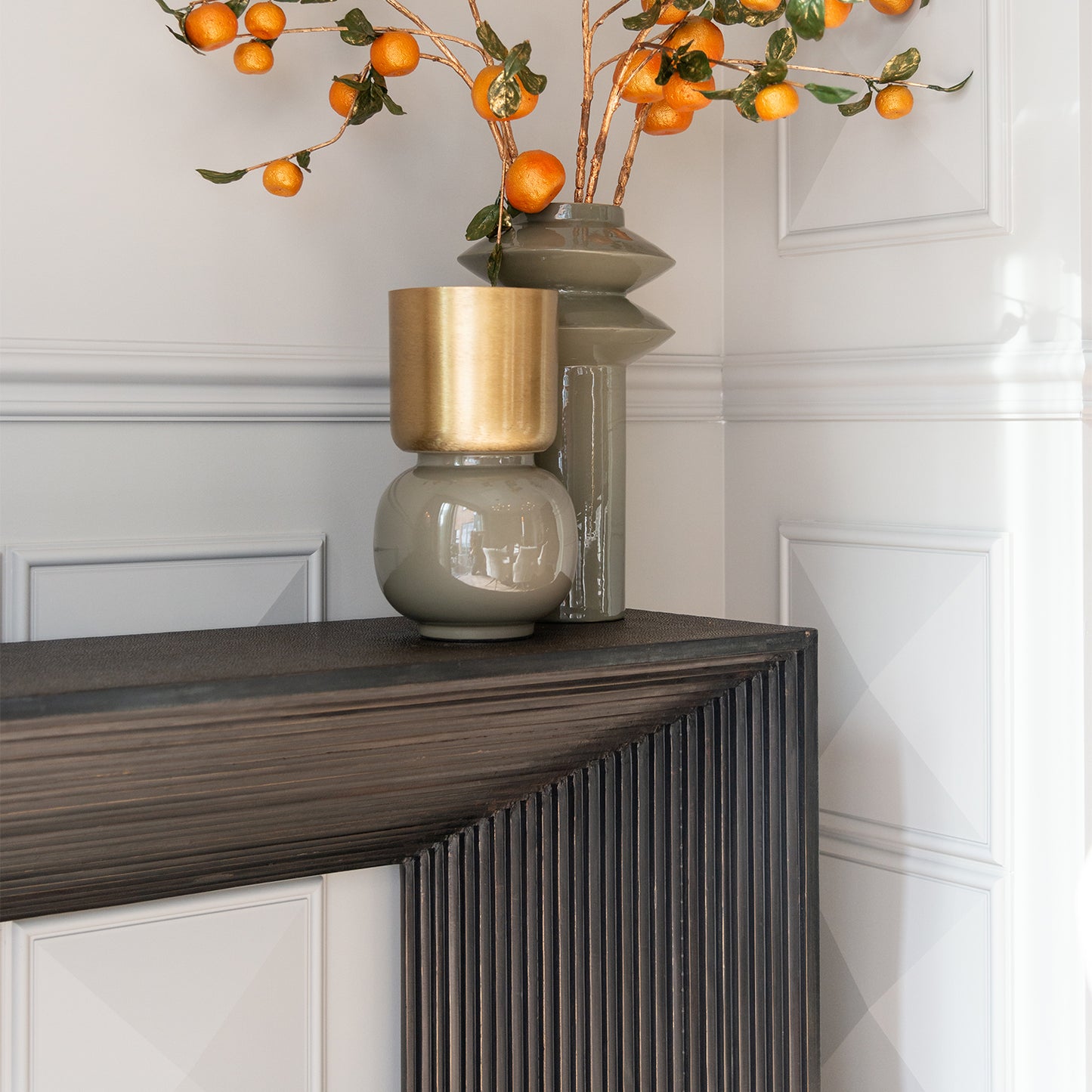 Wandtafel Gizen | Zwart