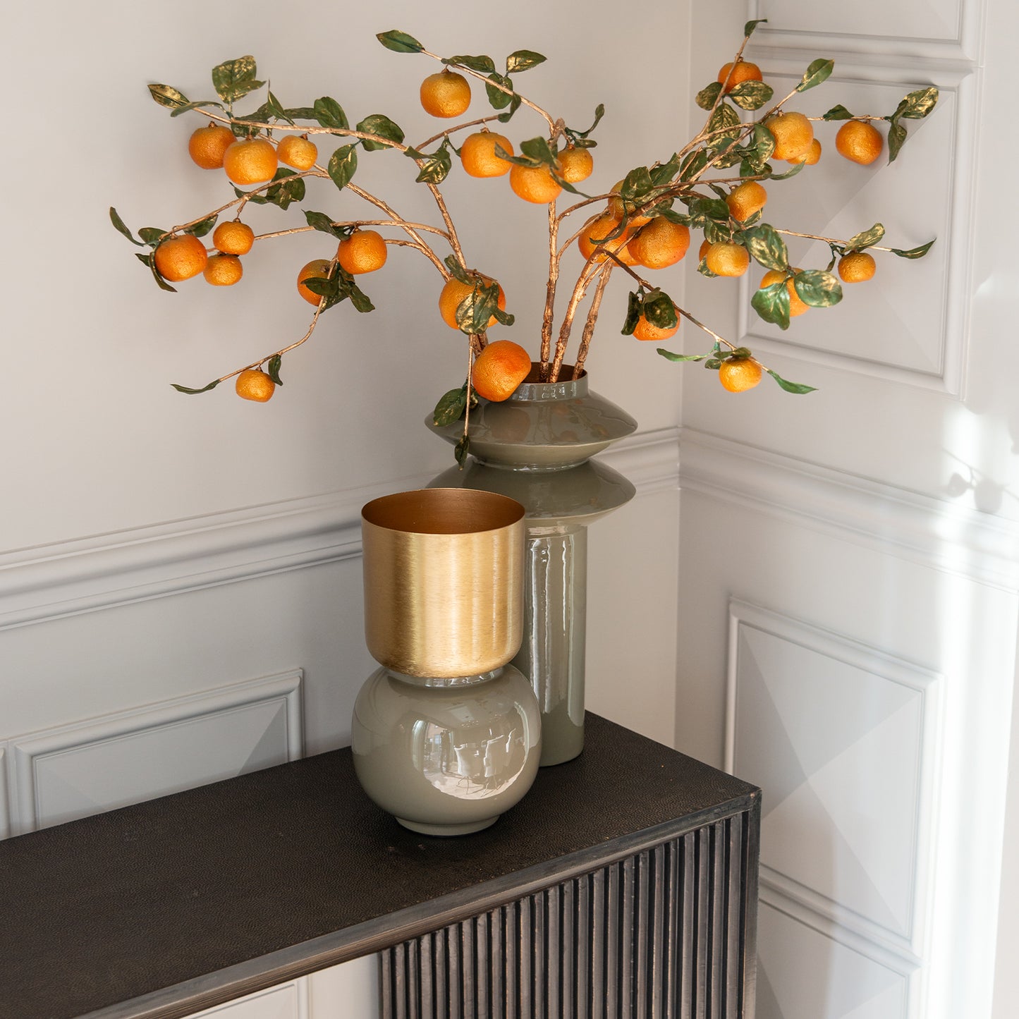 Wandtafel Gizen | Zwart