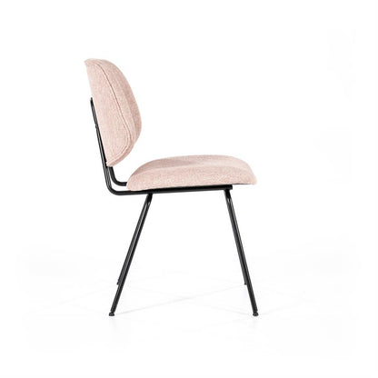 Eetkamerstoel Lynn | Roze Stof