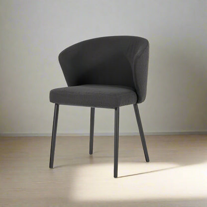 Eetkamerstoel Santos | Zwart Polyester