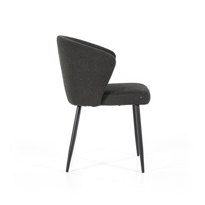 Eetkamerstoel Santos | Zwart Polyester